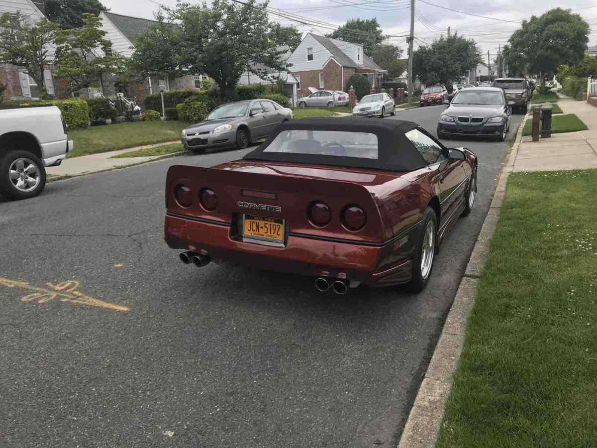 1987 chevrolet corvette convertible red rwd automatic 2door