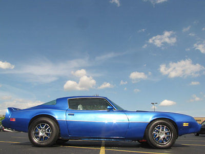 1981 pontiac firebird formula custom painted blue 38,742 miles