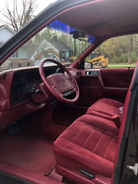 1992 dodge spirit sedan red fwd automatic base