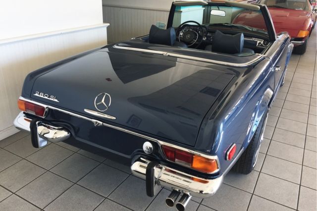 1971 mercedes benz 280sl 1933 miles metalic blue convertible 6 cylinder automat