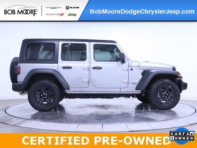 certified 2018 jeep wrangler 4wd unlimited sport oklahoma city, ok 73132 for sale in oklahoma city, oklahoma