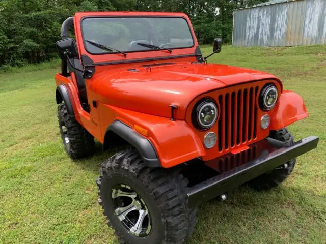 1978 jeep cj-5 suv orange 4wd manual