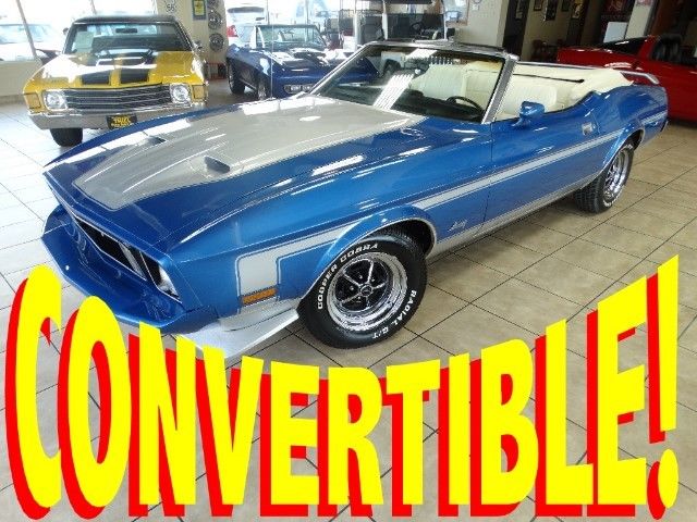 must see-->1973 mustang convertible=(mach-1)=restored=69 70 71 72 73=no reserve!