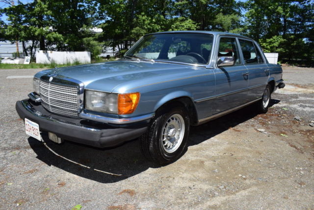 1978 blue luxury leather 6.9 liter classic benz fully loaded