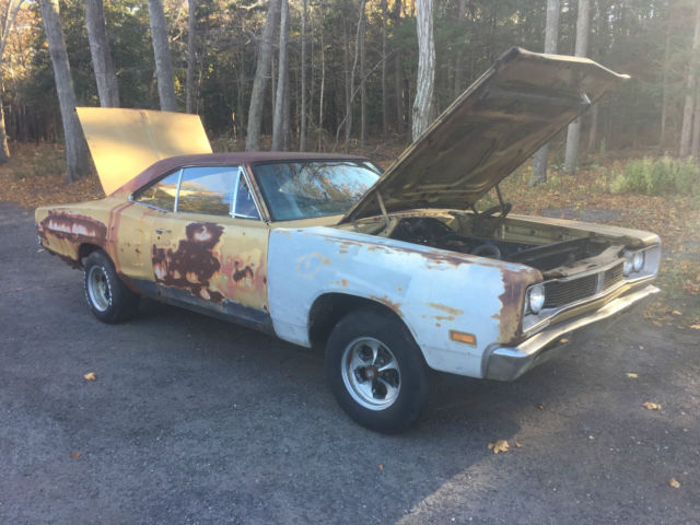 1969 dodge coronet 500 hardtop 2-door project roller nr mopar b body 70 b body