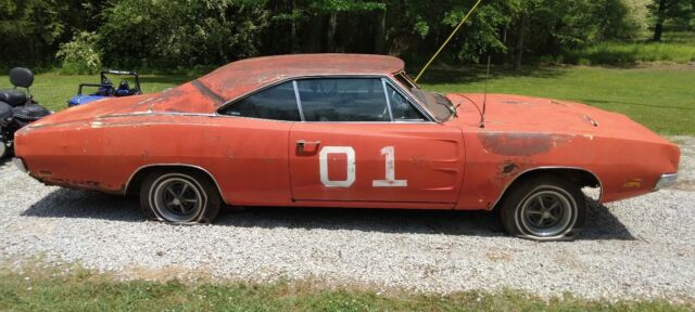 1969 dodge charger orange rwd automatic
