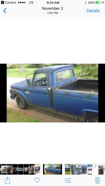 1966 f250 truck 4.6 drive train, crown vic project no reserve