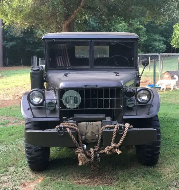 military issue 1962 dodge m37 power wagon canvas top, wench & low mileage!