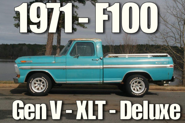 1971 ford f100 ranger xlt - deluxe - optional 360 - factory ac. rare !