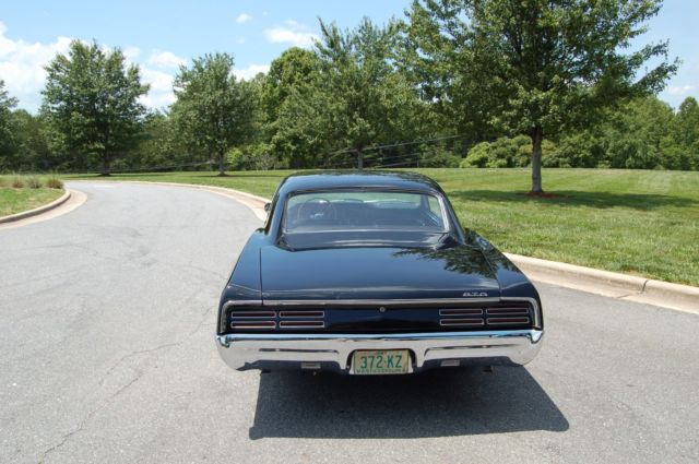 1967 pontiac gto black coupe 400 cid v8 3-speed automatic