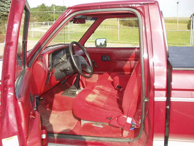 92 ford ranger xlt 4x4 2.9 v6 5spd push button automatic hubs 7' bed burgundy