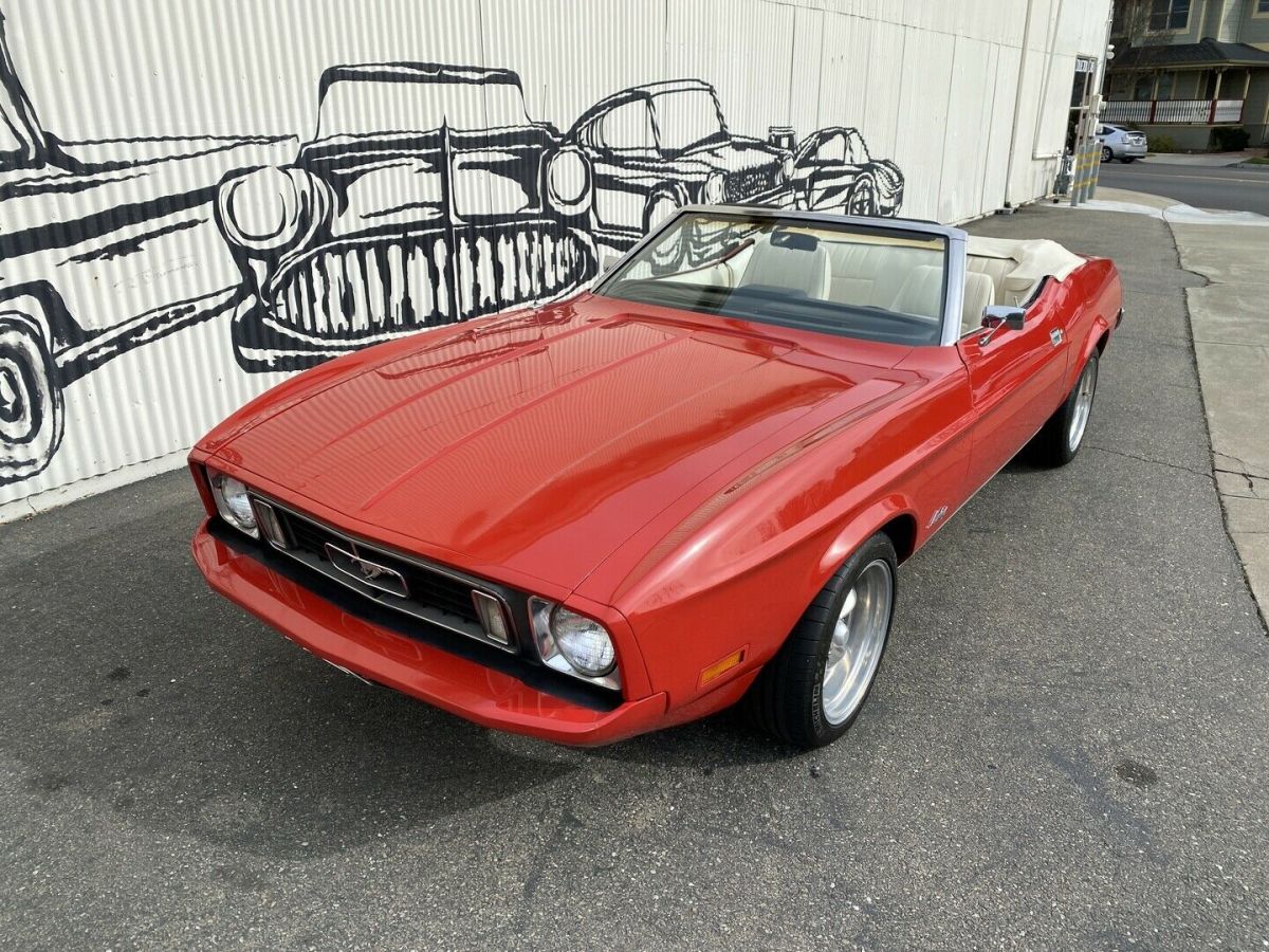 1973 ford mustang 68394 miles red convertible