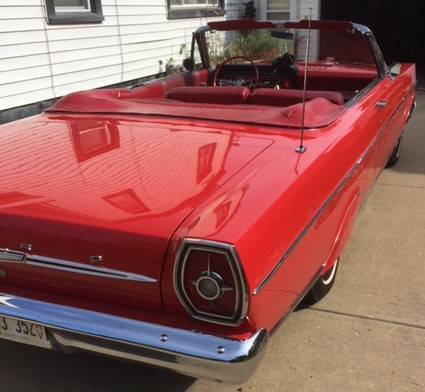 1965 ford galaxie 500 convertible-289v8-3 on the tree-fender skirts-with extras!
