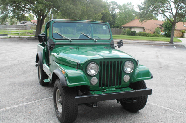 81 jeep cj-7 low miles barn find 1 owner under 30k solid stock drives fantastic