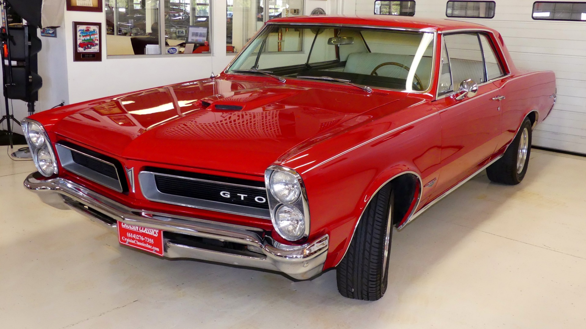 1965 pontiac gto 12 miles red 2 door hard top 389 manual 4-speed