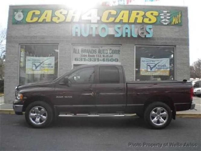 used 2004 dodge ram 1500 4dr 140.5 inch wb 4wd slt 4x4 truck, 78,909 miles in saint james, ny