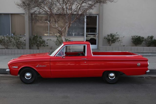 60 ford ranchero first year ranchero /falcon totally original 3 on the tree