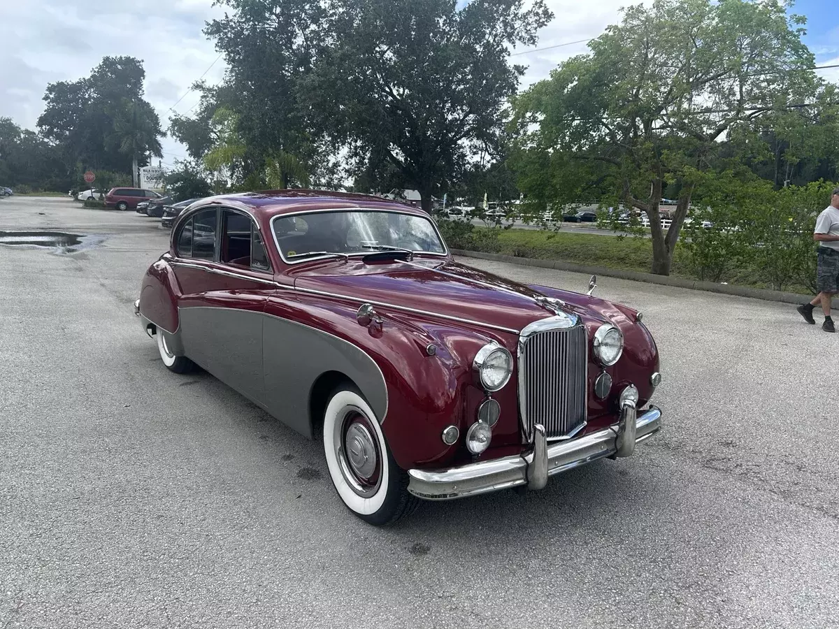 1957 jaguar mark vii red