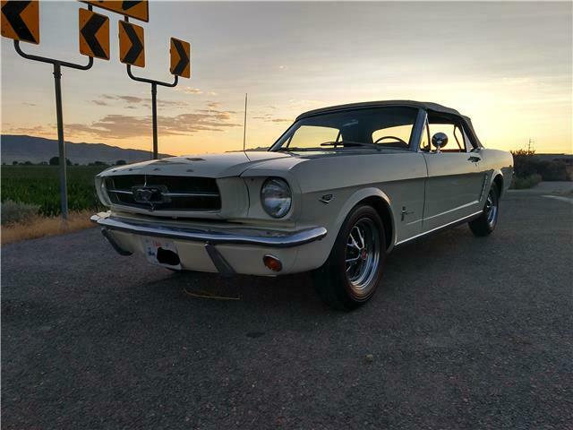 1965 ford mustang 289 v-8 271 hp (k-code) m manual convertible white