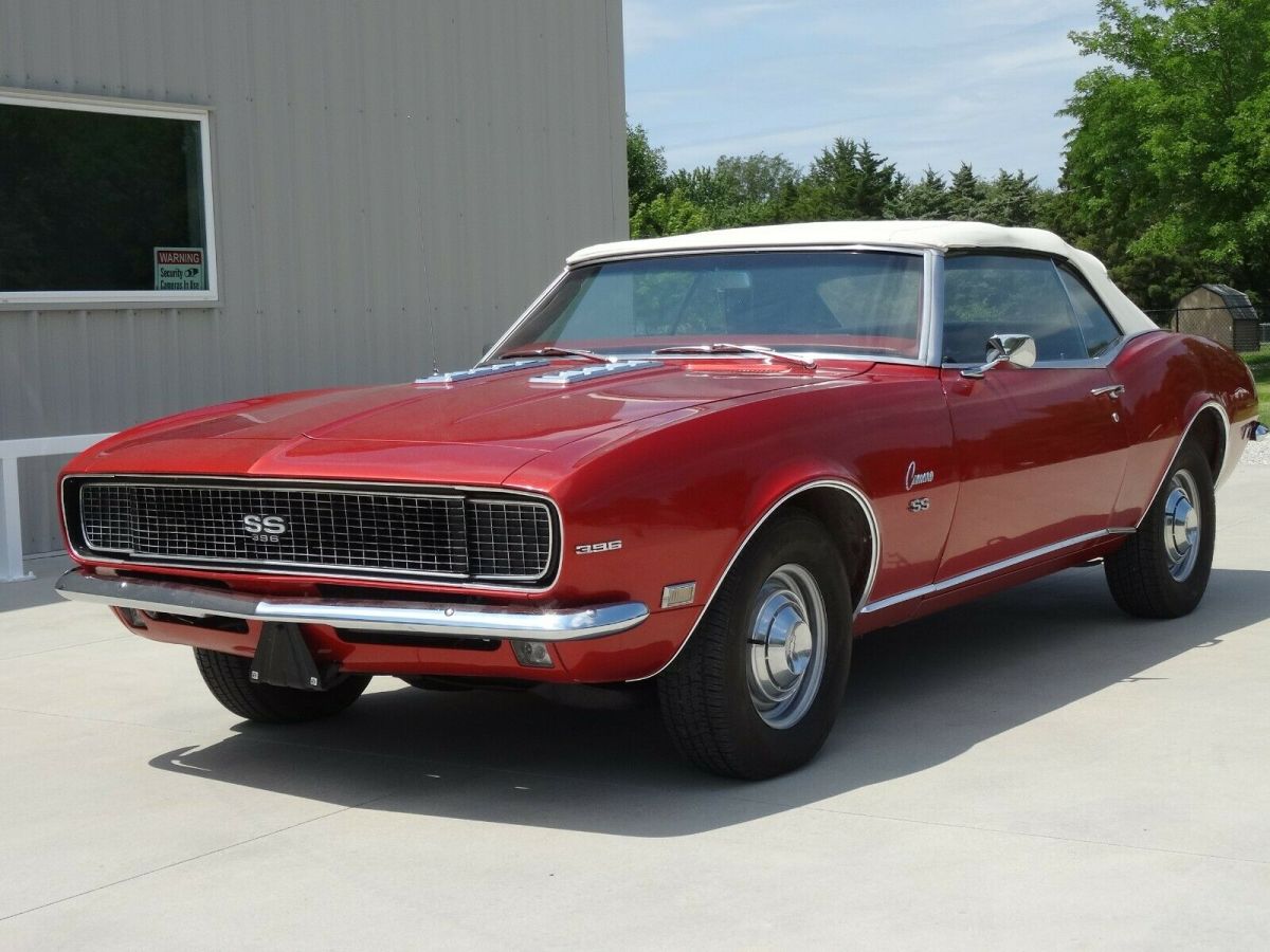 1968 chevrolet chevy camaro rs ss convertible 396