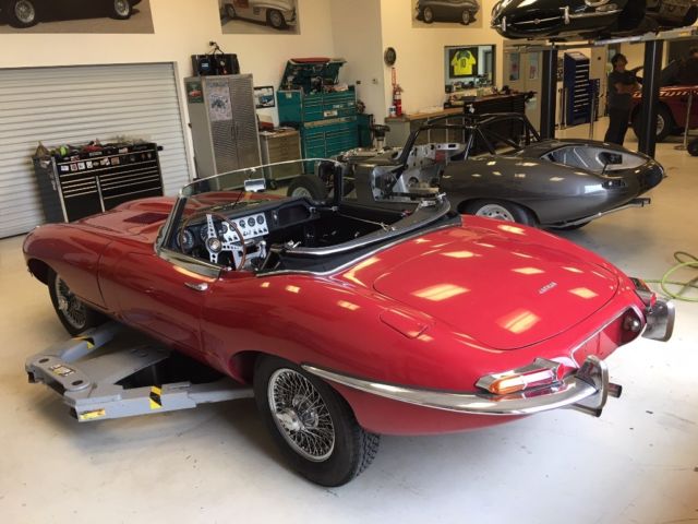 jaguar e type 1962 3.8l roadster,matching numbers head, nice driver with no rust