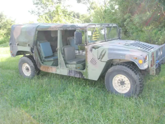 am general humvee w/ soft top 4x4 6.2l diesel w/truck body less than 27k miles