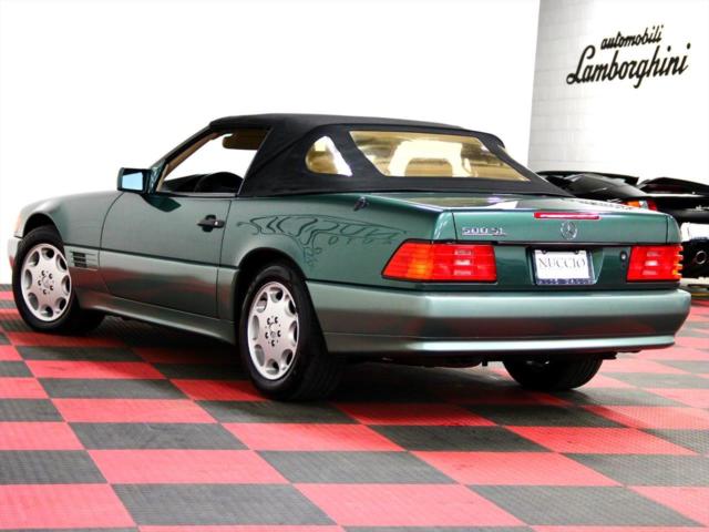 1993 mb 500sl - only 22k miles! rare combo - green / tan - one owner! hard top!