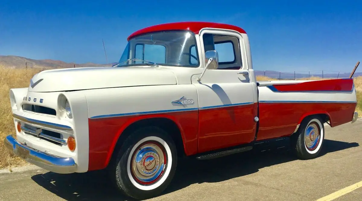 dodge 1957 sweptside 84k miles ca truck 0 rust 315 v8 poly hemi very rare !