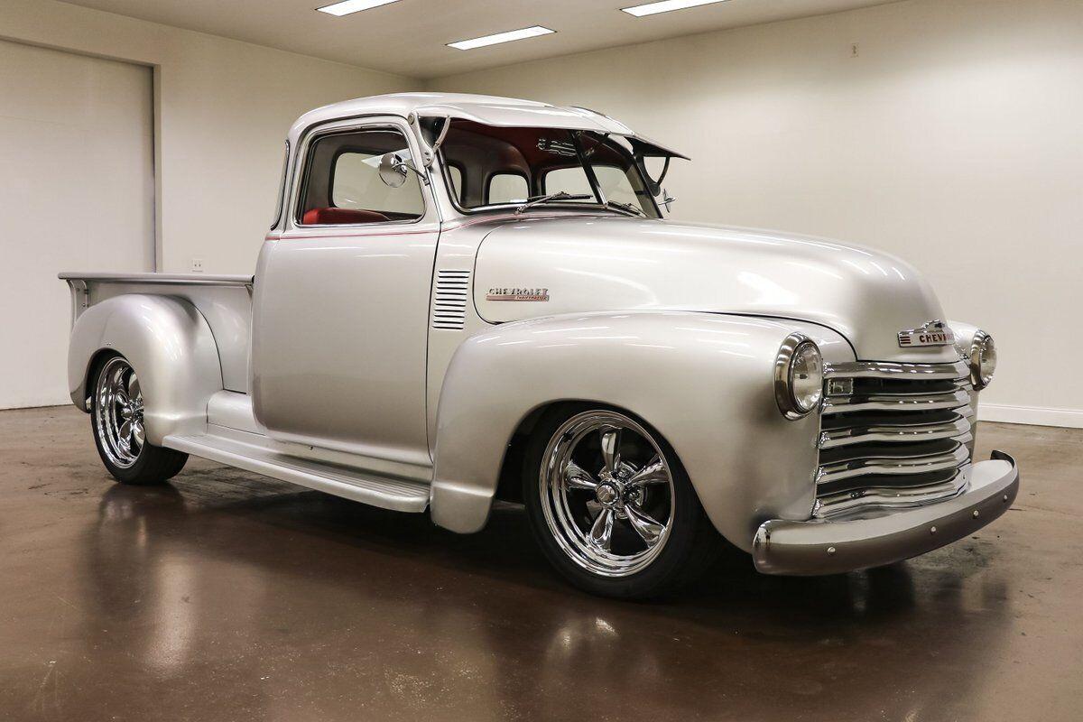 1951 chevrolet pickup 5 window 1643 miles silver metallic truck
