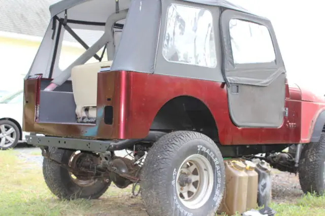 partially restored cj7 jeep with v8 and fuel injection