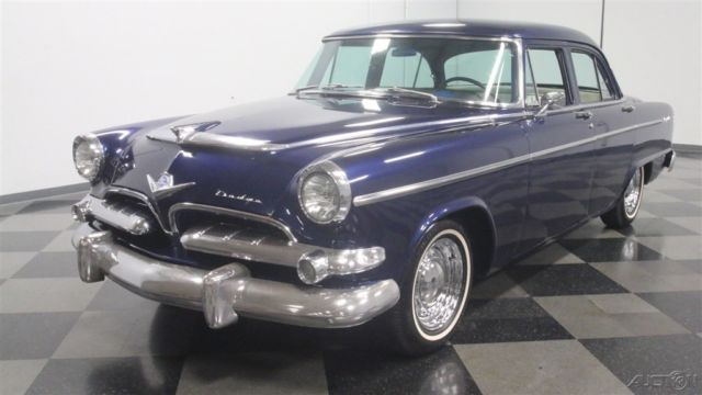 classic vintage collector mopar built motor blue white sleeper hot rod 1955 used