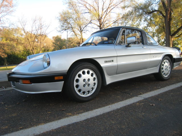 1986 alfa romeo spider quadrifoglio hardtop low miles