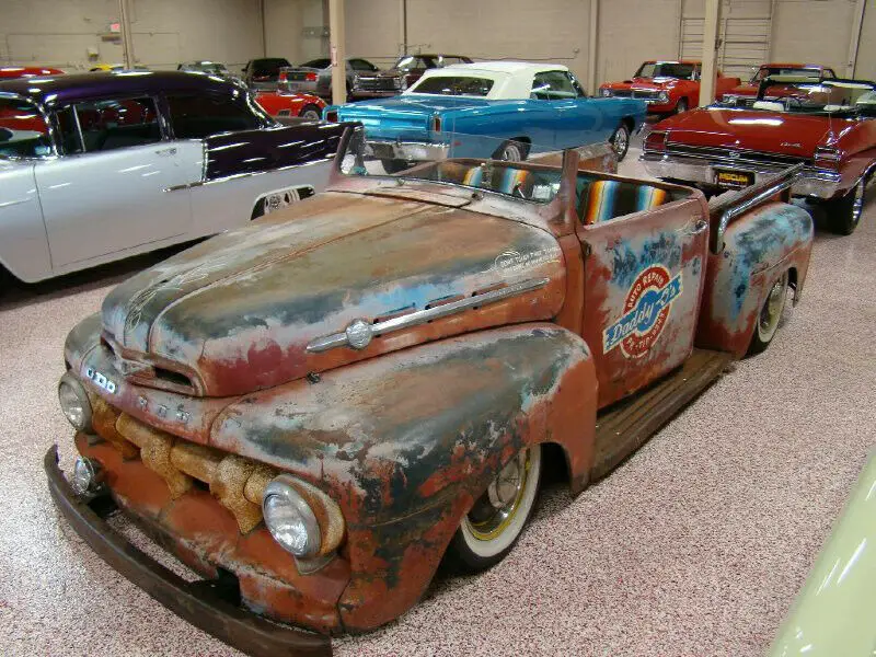 1952 ford f-100 rat rod pickup truck