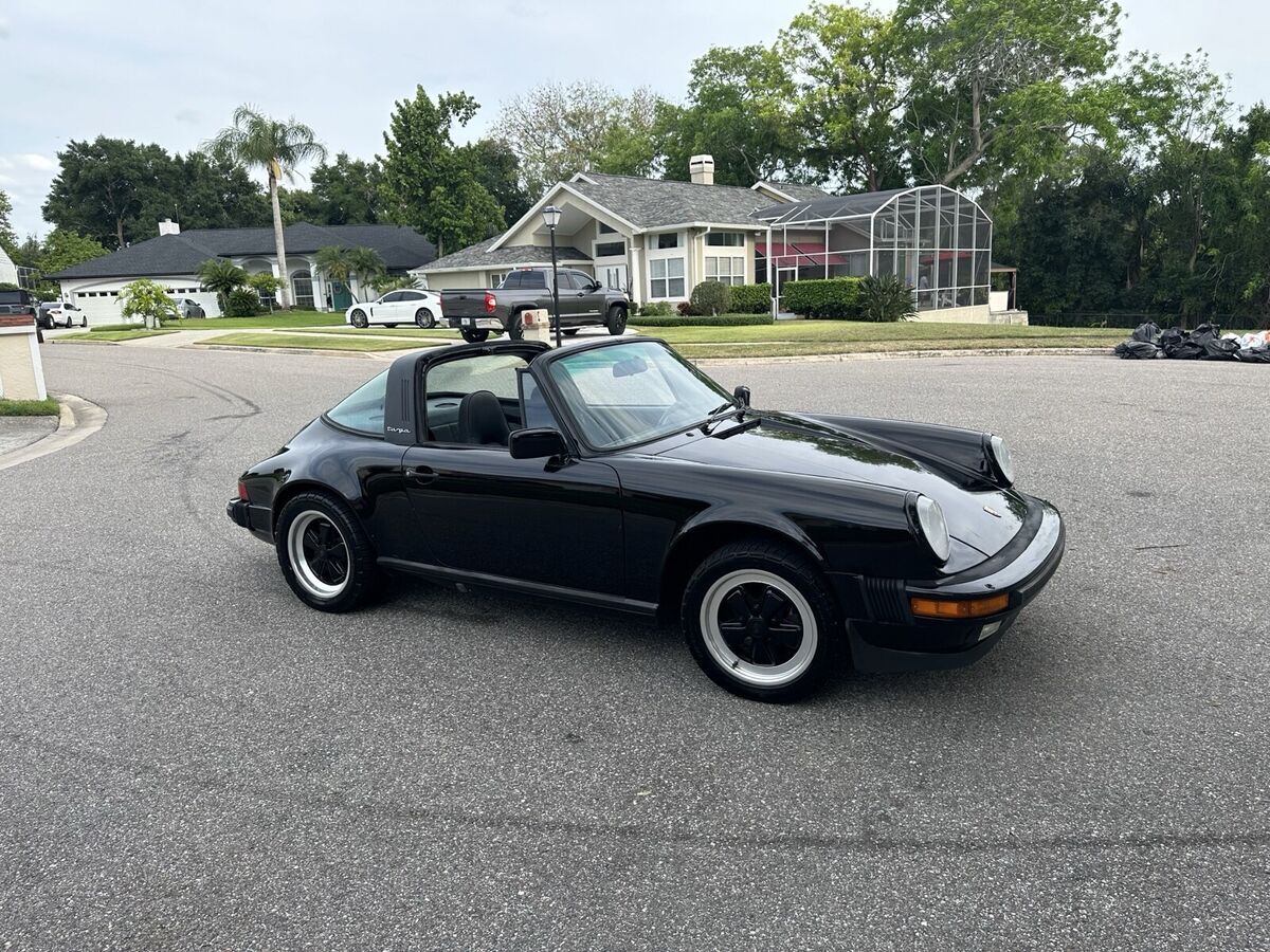 1986 porsche 911 convertible black carrere