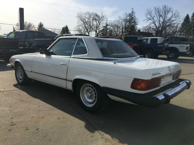 1983 mercedes-benz 380 series, convertible, hard & soft top, white, low miles