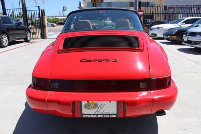 1993 porsche 911 carrera targa -1 of 137 ever made !!! 72727 miles red 3.6l 6 c