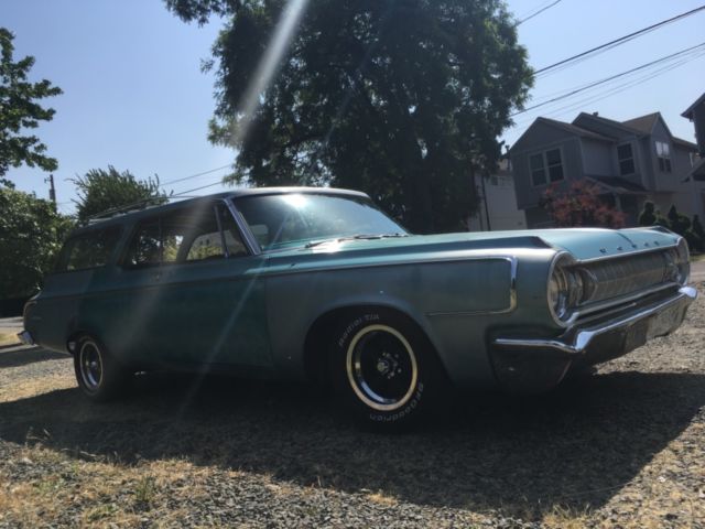 1964 dodge 330 custom 2 door hardtop 9 passenger station wagon project