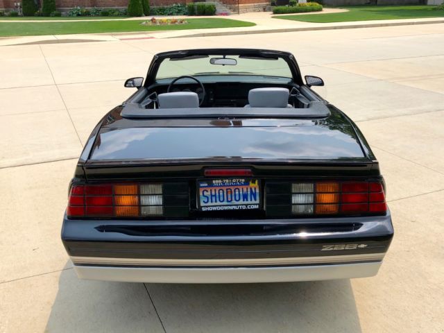 1987 chevrolet camaro z/28 -convertible w/ only 56k miles - 2 owner - factory