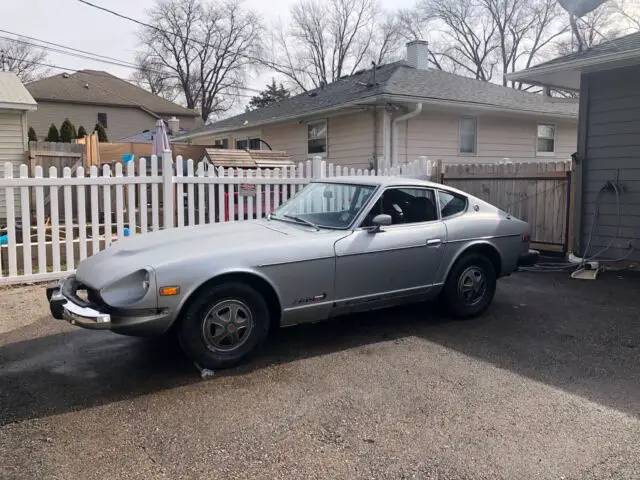 1976 datsun 280z coupe grey rwd manual