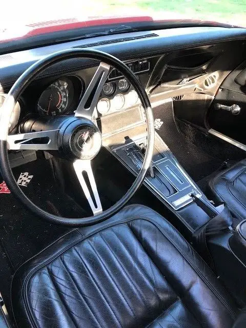 1973 chevrolet corvette 63,000 miles red coupe automatic