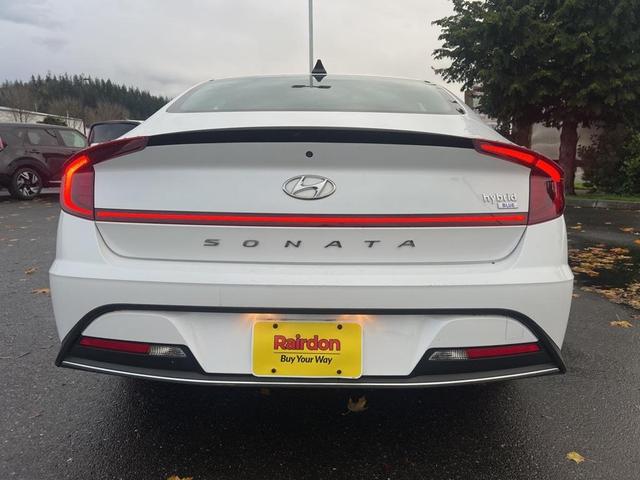 2021 hyundai sonata hybrid blue