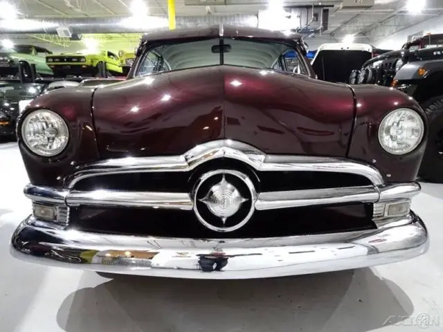 1950 ford shoebox custom 2-door flathead v8 manual floor shift hot rod