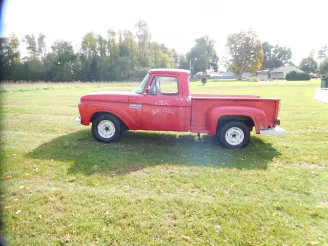 1965 swb ford f100 stepside pickup 352fe c6 automatic transmission, rock solid