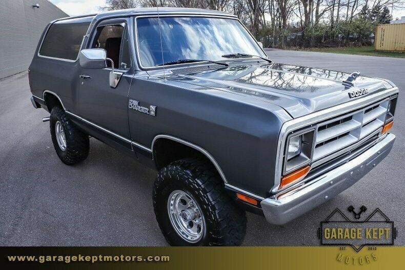 1990 dodge ramcharger aw-150 gray suv 5.9l v8 170986 miles