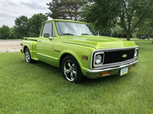 1972 c10 short box step side restomod pickup with fresh fuel injected 454