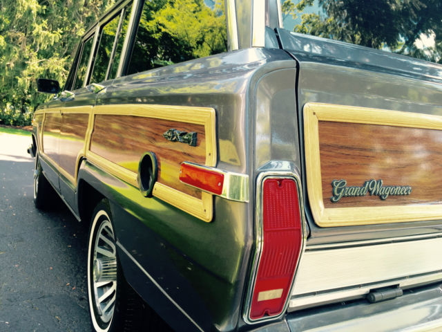 1989 jeep grand wagoneer stunning exterior restoration of low actual mile model