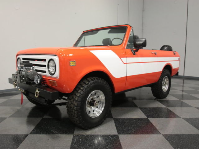 clean scout ii 4x4, 304 v8, 4-speed, removable hard top, pwr frnt disc/steering!