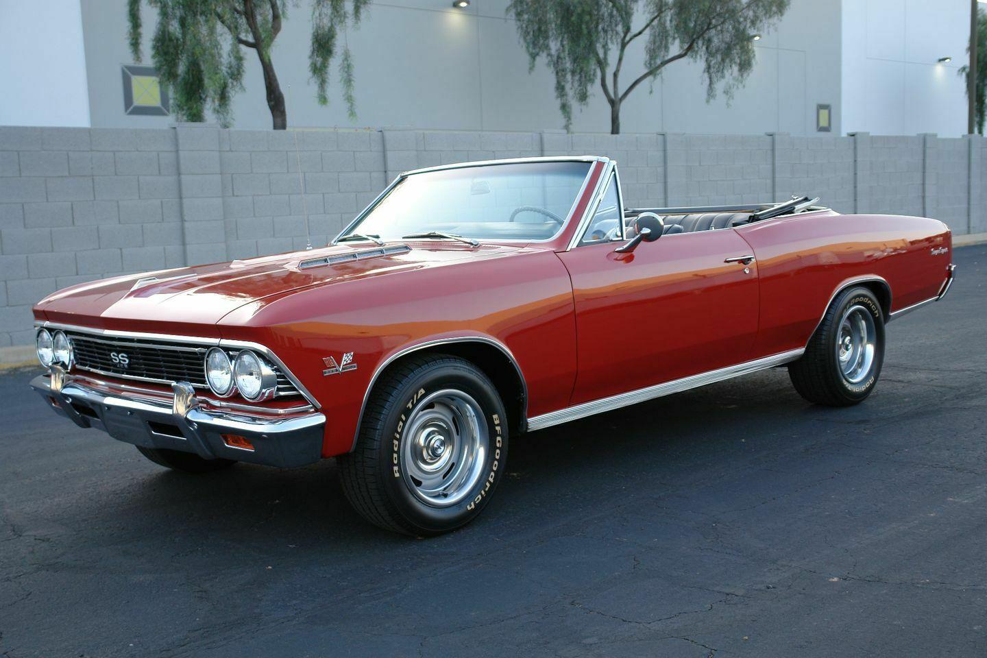 1966 chevrolet chevelle ss red with 90093 miles