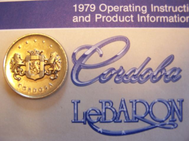 chrysler cordoba emblems