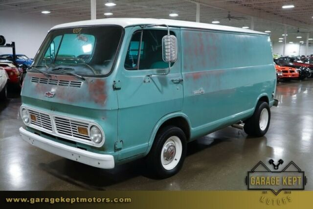1967 chevrolet g10 green station wagon 350 v8 106099 miles